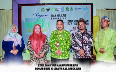 Kerjasama SMA Ma'arif Bangkalan dengan Dinas Kesehatan Kab. Bangkalan